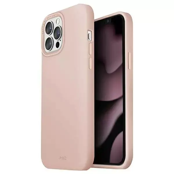 ⁨UNIQ etui Lino Hue iPhone 13 Pro / 13 6,1" różowy/blush pink MagSafe⁩ w sklepie Wasserman.eu