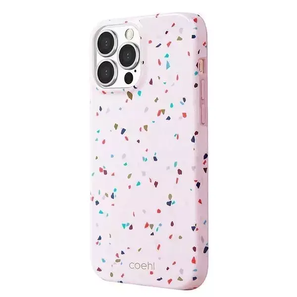 ⁨UNIQ etui Coehl Terrazzo iPhone 13 Pro Max 6,7" różowy/blush pink⁩ w sklepie Wasserman.eu