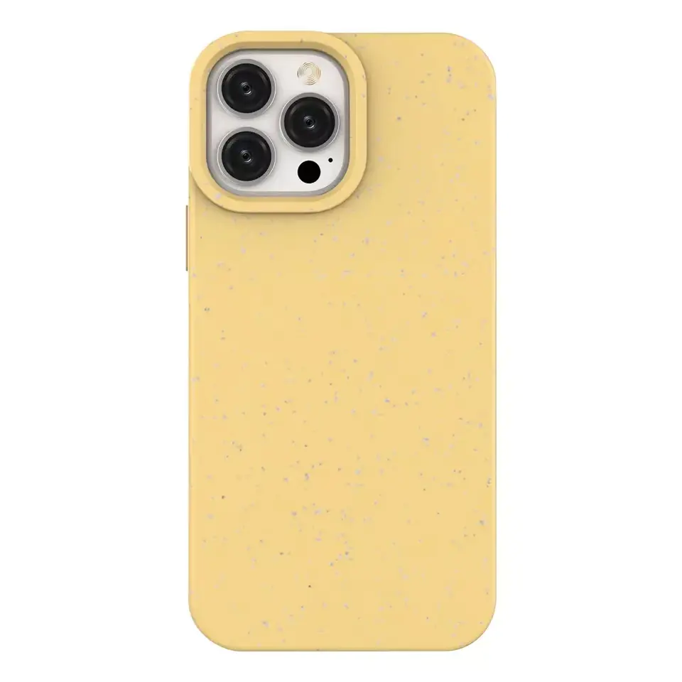 ⁨Eco Case etui do iPhone 13 Pro Max silikonowy pokrowiec obudowa do telefonu żółty⁩ w sklepie Wasserman.eu