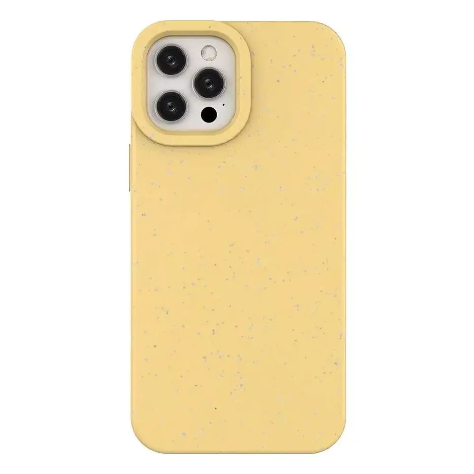 ⁨Eco Case Case for iPhone 12 Pro Max Silicone Phone Case Yellow⁩ at Wasserman.eu