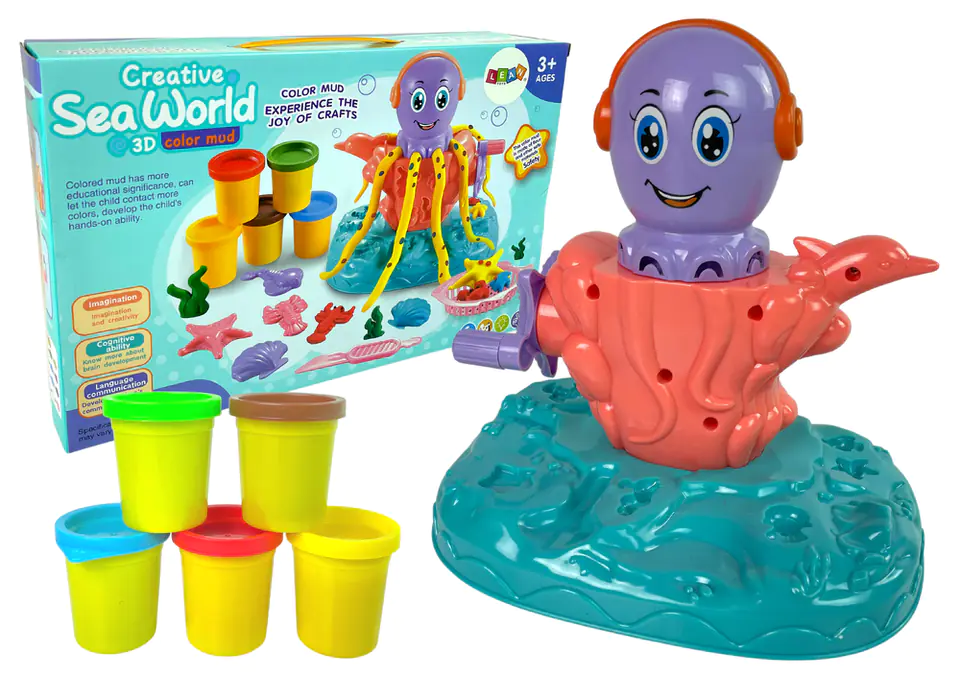 ⁨Dough Plastic Mass Underwater World Octopus Molds⁩ at Wasserman.eu