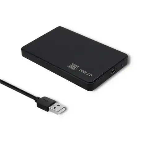 ⁨Obudowa na dysk HDD/SSD 2.5 cala SATA3 | USB 2.0 | Czarny⁩ w sklepie Wasserman.eu