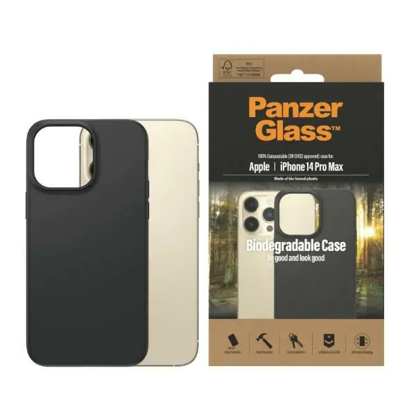 ⁨PanzerGlass Biodegradable Case iPhone 14 Pro Max 6,7" black/black 0420⁩ at Wasserman.eu