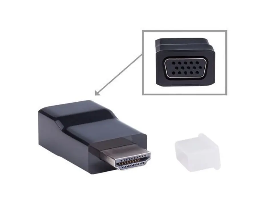 Adapter HDMI-A (M) -> VGA (F) OEM OEM-000 at Wasserman.eu