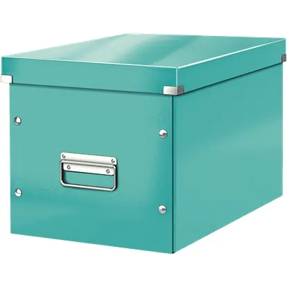 ⁨Universal box Click&Store size L 310x320x360mm turquoise 61080051 LEITZ WOW⁩ at Wasserman.eu