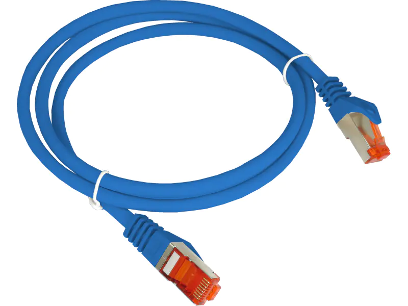 ⁨Patch-cord S/FTP kat.6A LSOH 1.0m niebieski ALANTEC  - ALANTEC⁩ w sklepie Wasserman.eu