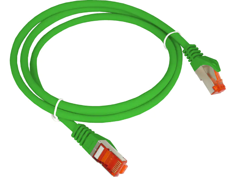 ⁨Patch-cord S/FTP kat.6A LSOH 2.0m zielony ALANTEC  - ALANTEC⁩ w sklepie Wasserman.eu