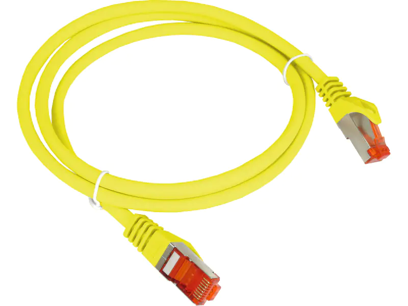 ⁨Patch-cord S/FTP kat.6A LSOH 0.25m żółty ALANTEC  - ALANTEC⁩ w sklepie Wasserman.eu