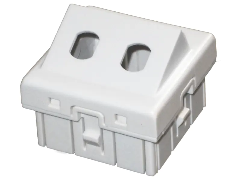 ⁨Adapter podwójny 2xST 45x45 kątowy ALANTEC⁩ w sklepie Wasserman.eu