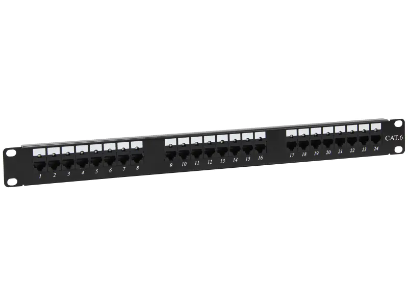 ⁨Patch panel NAVI LED UTP Cat.6 24 LSA 1U ports ALANTEC - ALANTEC⁩ at Wasserman.eu