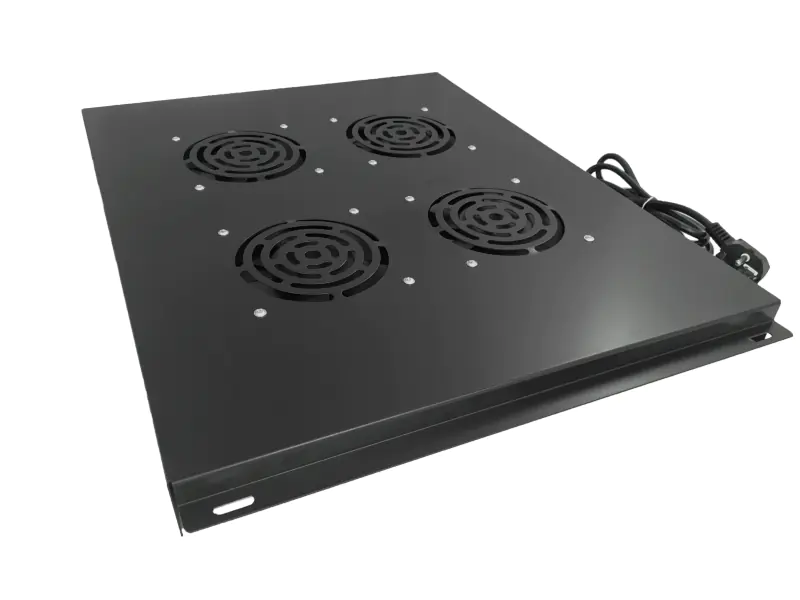 ⁨Roof ventilation panel, 4 fans, for cabinets 800x800, black ALANTEC - ALANTEC⁩ at Wasserman.eu