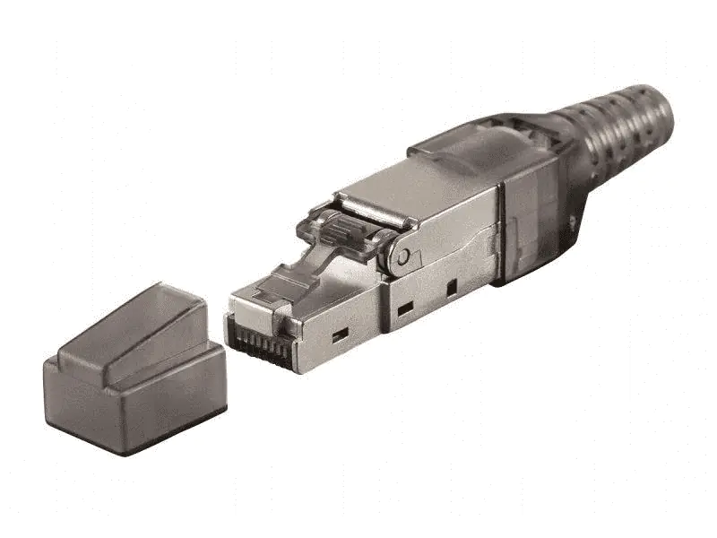 RJ45 STP cat.6A PoE+ plug, tool-free ALANTEC - ALANTEC at Wasserman.eu