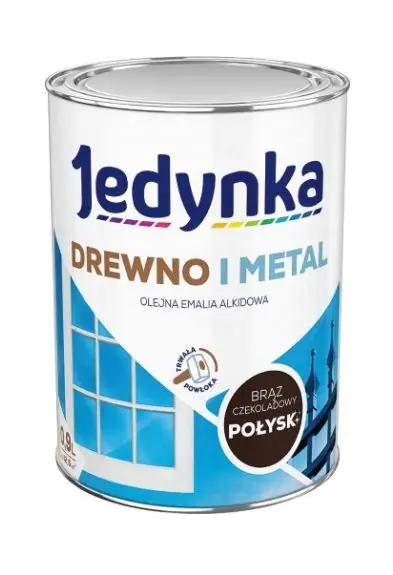 ⁨ALKYD ENAMEL FOR WOOD AND METAL CHOCOLATE BROWN 0,9L⁩ at Wasserman.eu