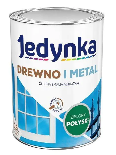 ⁨EMALIA ALKIDOWA DO DREWNA I METALU ZIELONY 0,9L⁩ w sklepie Wasserman.eu