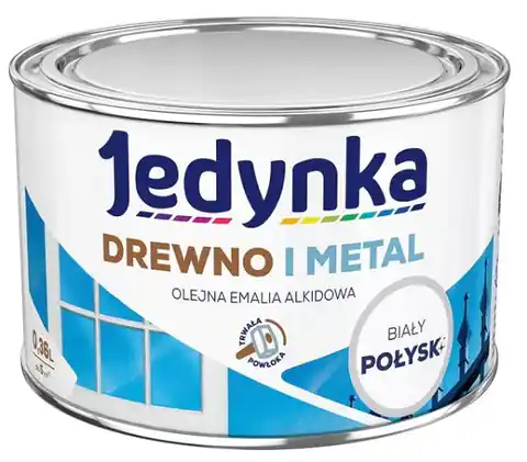 ⁨ALKYD ENAMEL FOR WOOD AND METAL WHITE 0,36L⁩ at Wasserman.eu