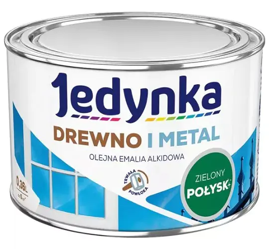 ⁨EMALIA ALKIDOWA DO DREWNA I METALU ZIELONY 0,36L⁩ w sklepie Wasserman.eu