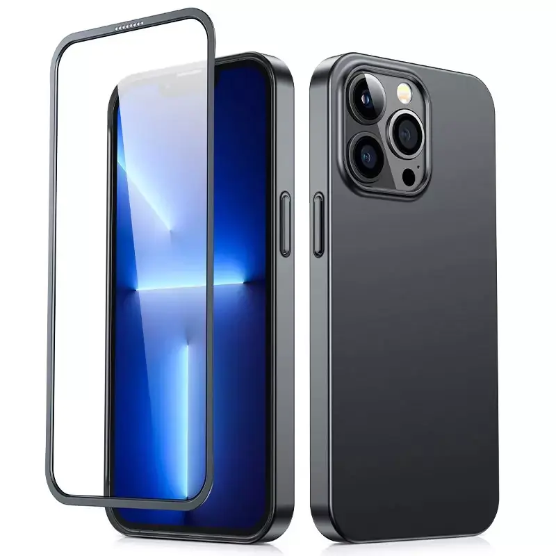 ⁨Joyroom 360 Full Case for iPhone 13 Pro Max Front & Back Enclosure + Black Tempered Glass (JR-BP928 black)⁩ at Wasserman.eu