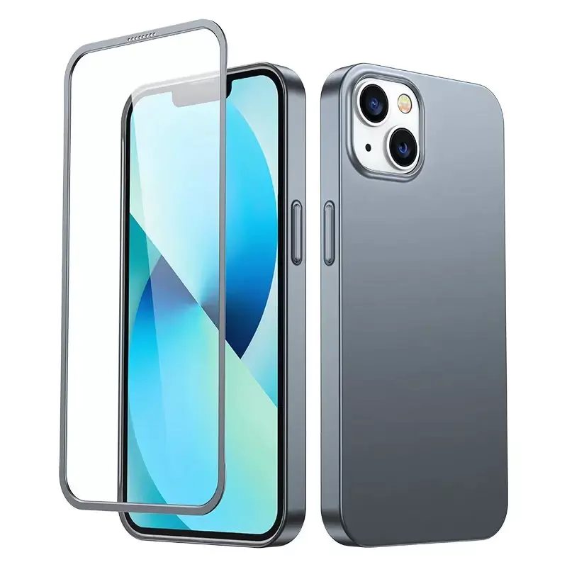 ⁨Joyroom 360 Full Case Case for iPhone 13 Case Back & Front + Tempered Glass Grey (JR-BP927 tarnish)⁩ at Wasserman.eu