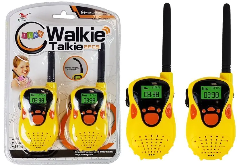 ⁨Walkie Talkie walkie-talkies range 100 m yellow for children⁩ at Wasserman.eu