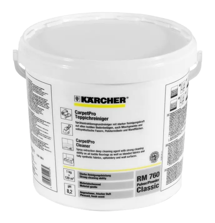 ⁨KARCHER PROSZEK DO PRANIA WYKŁADZIN I TAPICERKI RM760 10kg⁩ w sklepie Wasserman.eu