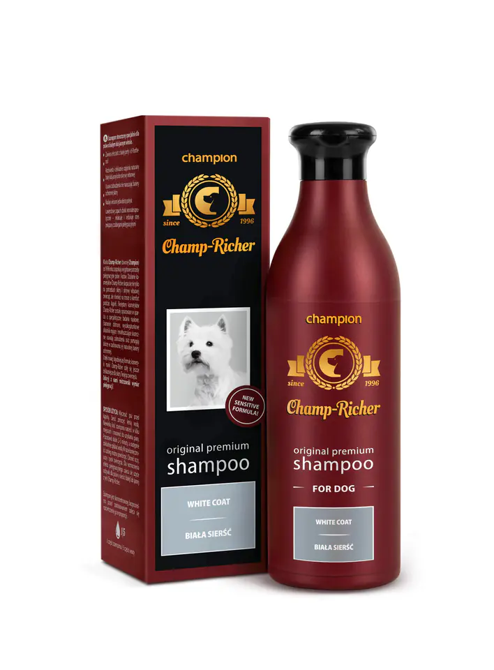 ⁨CHAMP-RICHER (CHAMPION) szampon biała sierść 250 ml⁩ w sklepie Wasserman.eu