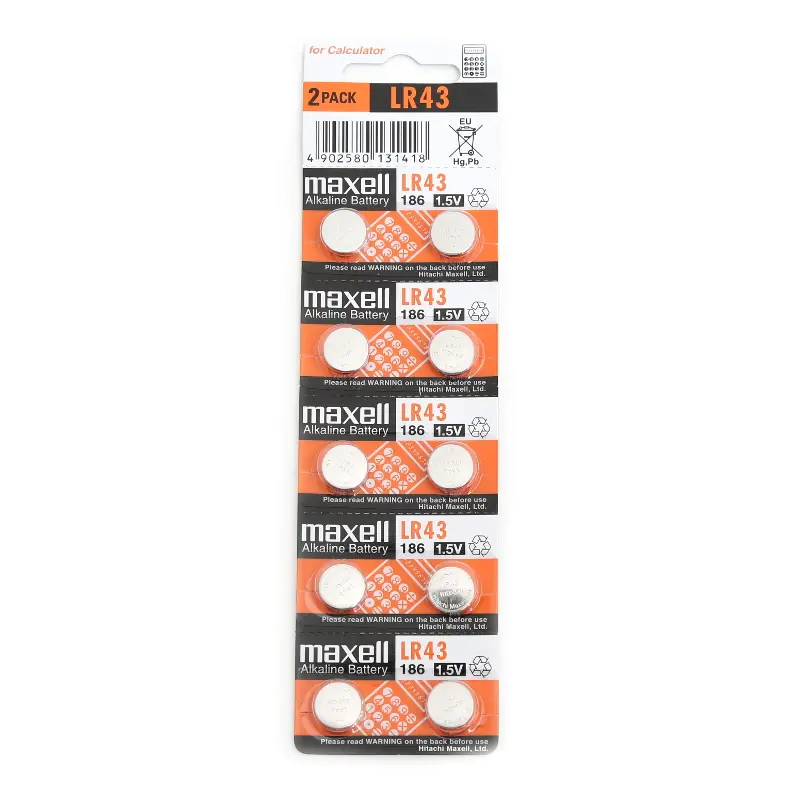 ⁨MAXELL BATTERY LR43 10PK (5X2) BLISTER 775012.00.CN⁩ w sklepie Wasserman.eu