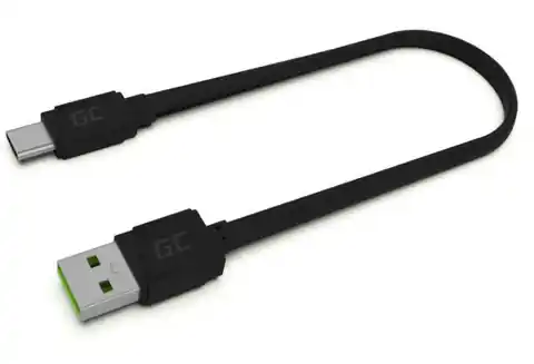 ⁨Kabel GCmatte USB - USB-C 25 cm, płaski⁩ w sklepie Wasserman.eu
