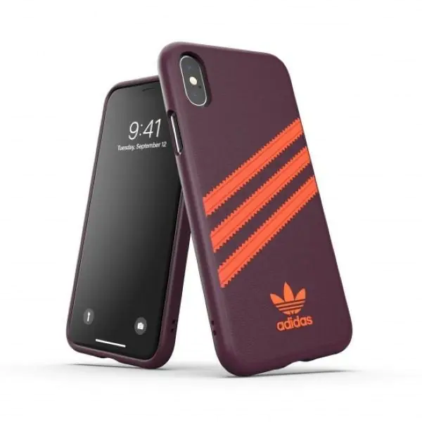 ⁨Adidas OR Moulded PU iPhone X/XS burgundy-orange/maroon-orange 40561⁩ at Wasserman.eu