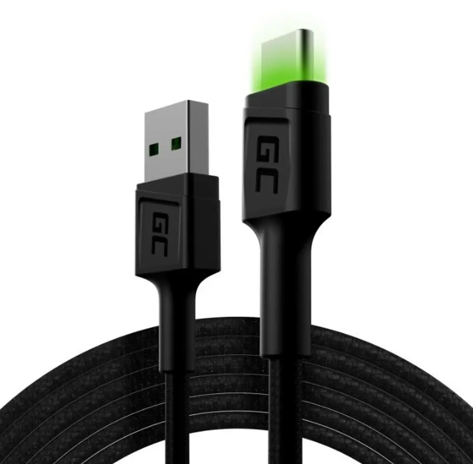 ⁨GC Ray USB-USB-C Cable 200cm, LED backlight⁩ at Wasserman.eu