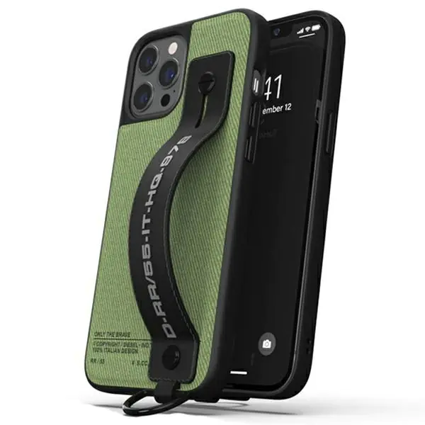 ⁨Diesel Handstrap Case Twill Utility iPhone 12/12 Pro black-green/black-green 44291⁩ at Wasserman.eu