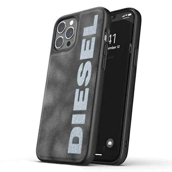 ⁨Diesel Moulded Case Bleached Denim iPhone 12/12 Pro Grey-White/Grey-White 44297⁩ at Wasserman.eu