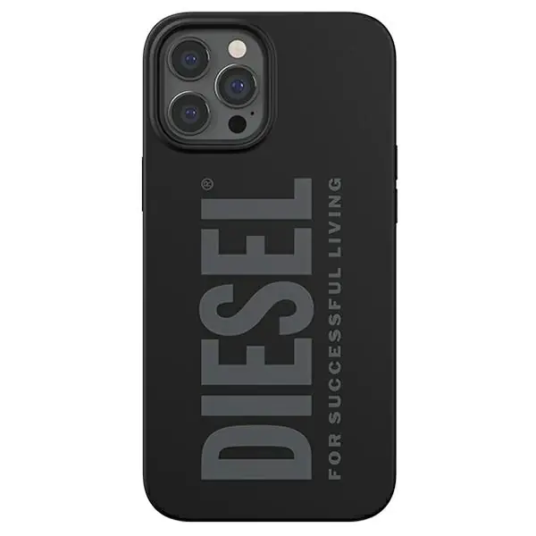 ⁨Diesel Silicone Case iPhone 12 Pro Max black/black 44278⁩ at Wasserman.eu