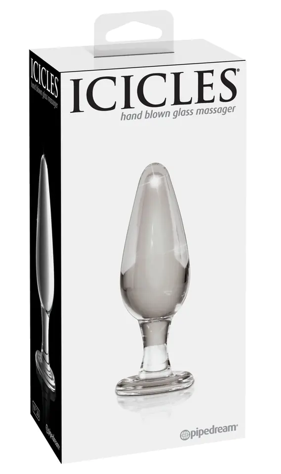 Korek analny szklany No. 26 11cm Icicles w sklepie Wasserman.eu