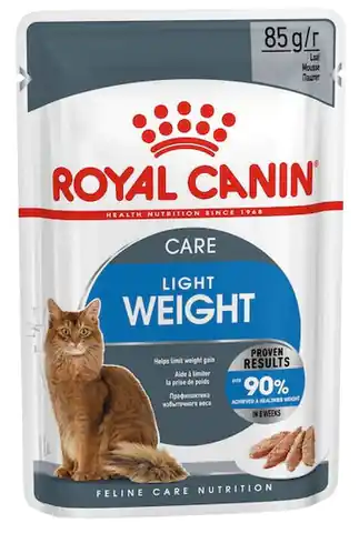 ⁨Royal Canin Ultra Light pasztet karma mokra dla kotów dorosłych, z tendencją do nadwagi saszetka 85g⁩ w sklepie Wasserman.eu