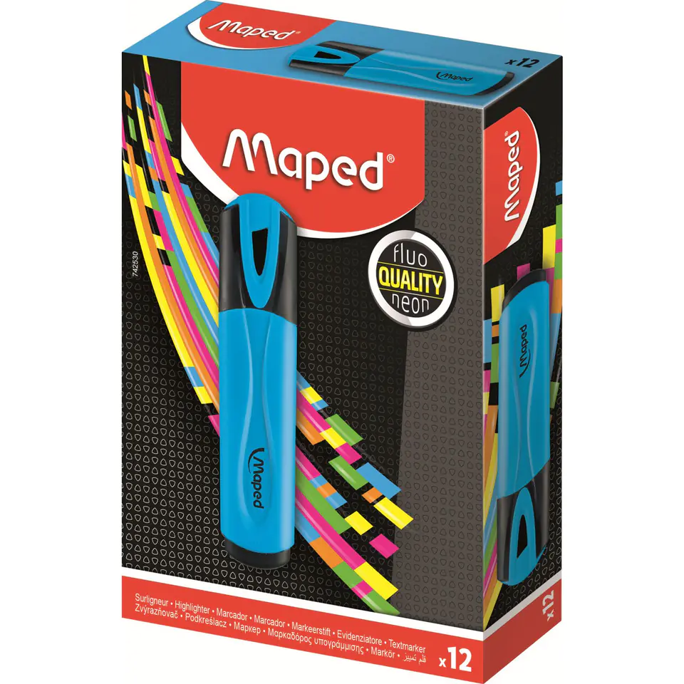 ⁨FLUO PEPS highlighter blue MAPED 742530⁩ at Wasserman.eu