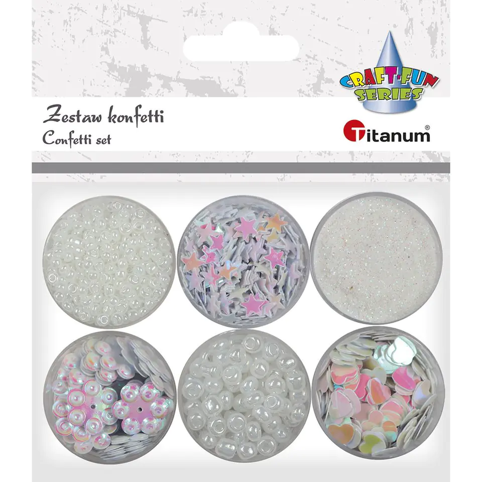 ⁨Decorative set confetti, sequins, beads 339367 TITANUM⁩ at Wasserman.eu