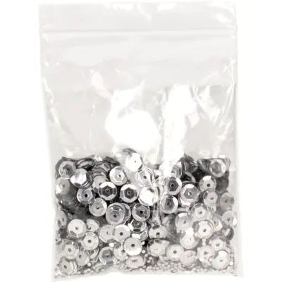 ⁨Shiny sequins 8mm silver B200 BREWIS⁩ at Wasserman.eu