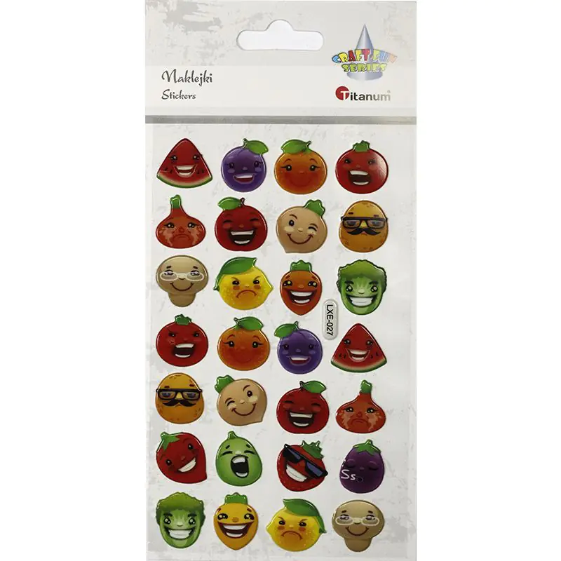 ⁨Raised stickers FRUITS VEGETABLES 450942 TITANUM⁩ at Wasserman.eu