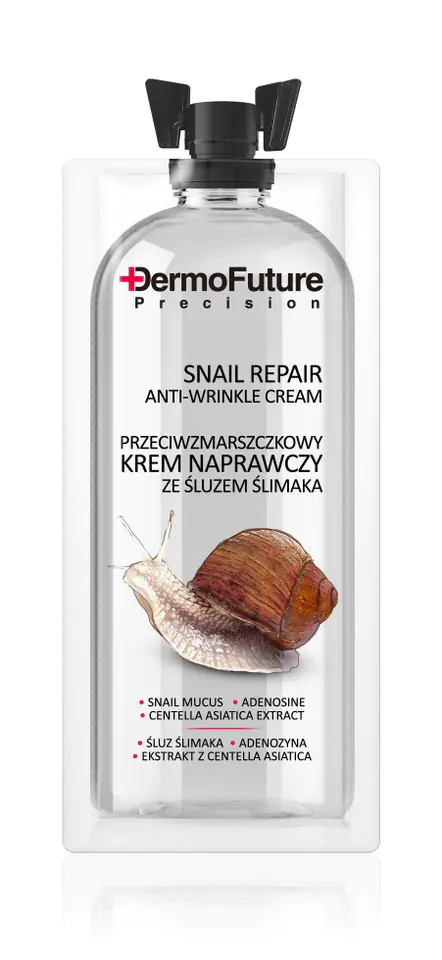 ⁨Dermofuture Precision Przeciwzmarszczkowy krem naprawczy ze śluzem ślimaka 12ml-saszetka⁩ w sklepie Wasserman.eu