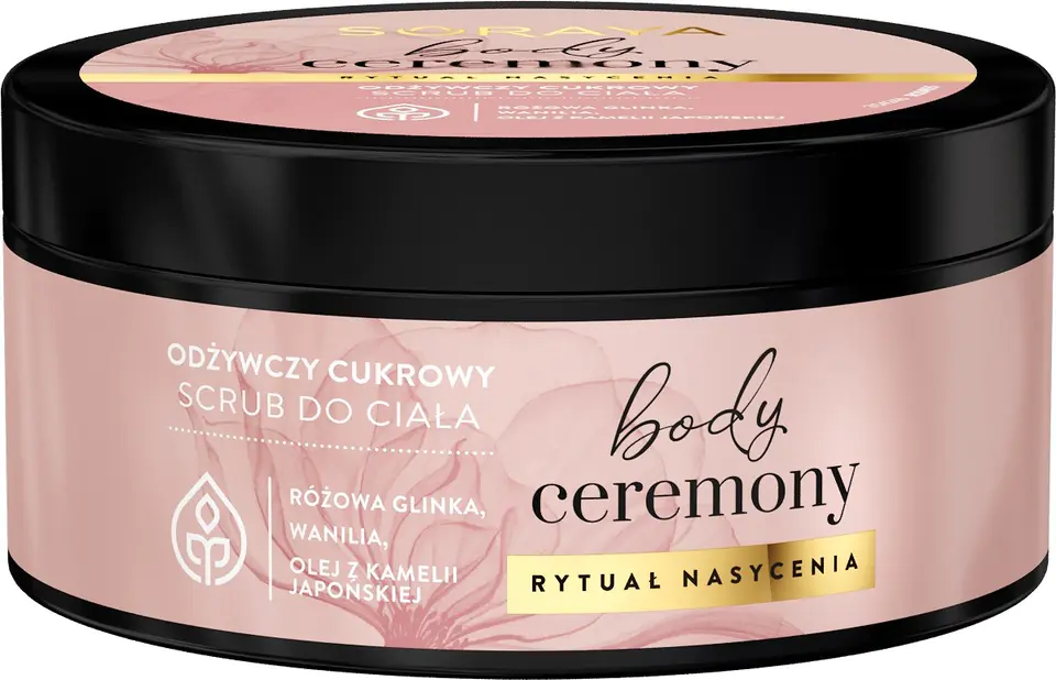 ⁨Soraya Body Ceremony Odżywczy Cukrowy Scrub do ciała - Rytuał Nasycenia 200g⁩ w sklepie Wasserman.eu