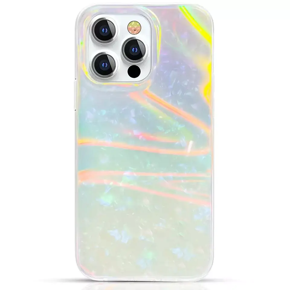 ⁨Kingxbar Shell Series luxury elegant case for iPhone 13 Pro pearl-mint⁩ at Wasserman.eu