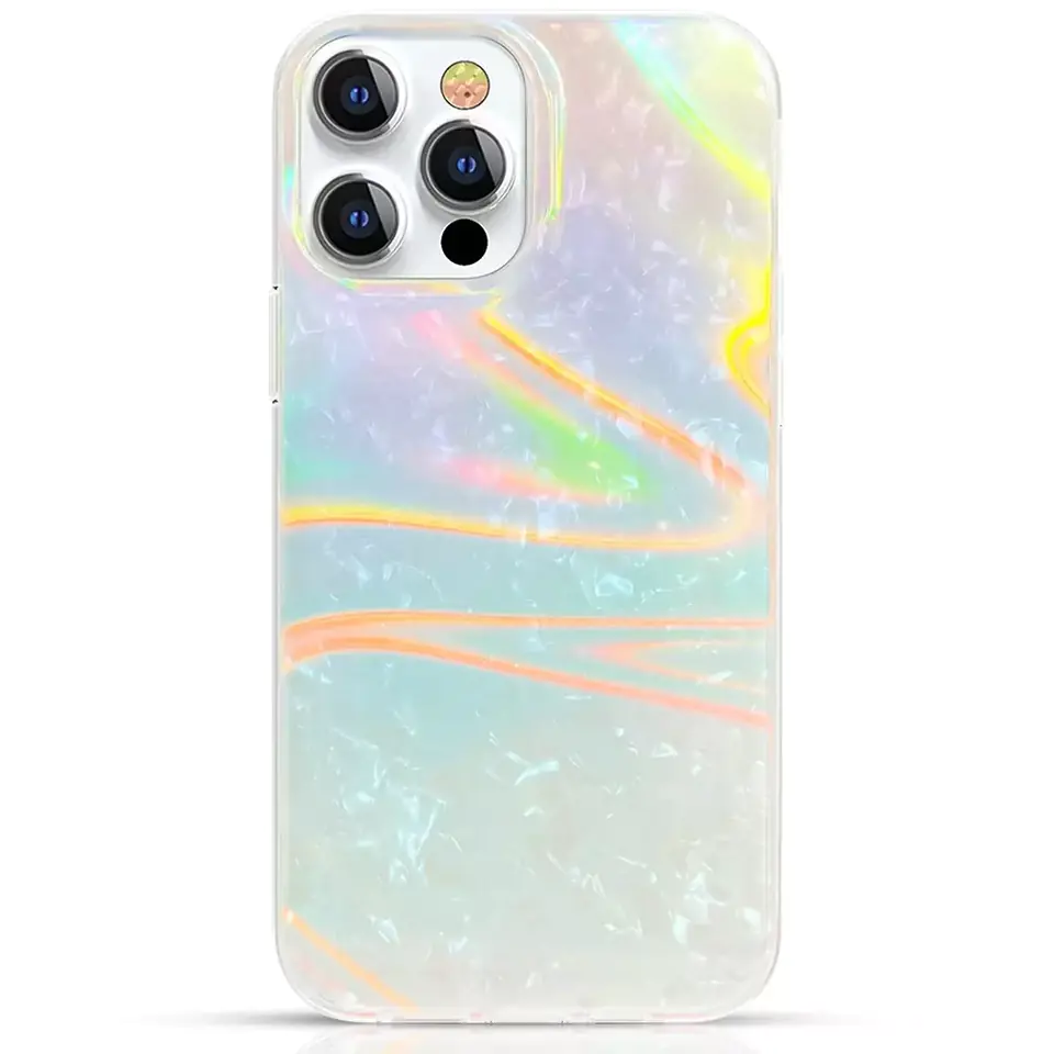 ⁨Kingxbar Shell Series Luxury Elegant Case for iPhone 13 Pro pearl-blue⁩ at Wasserman.eu