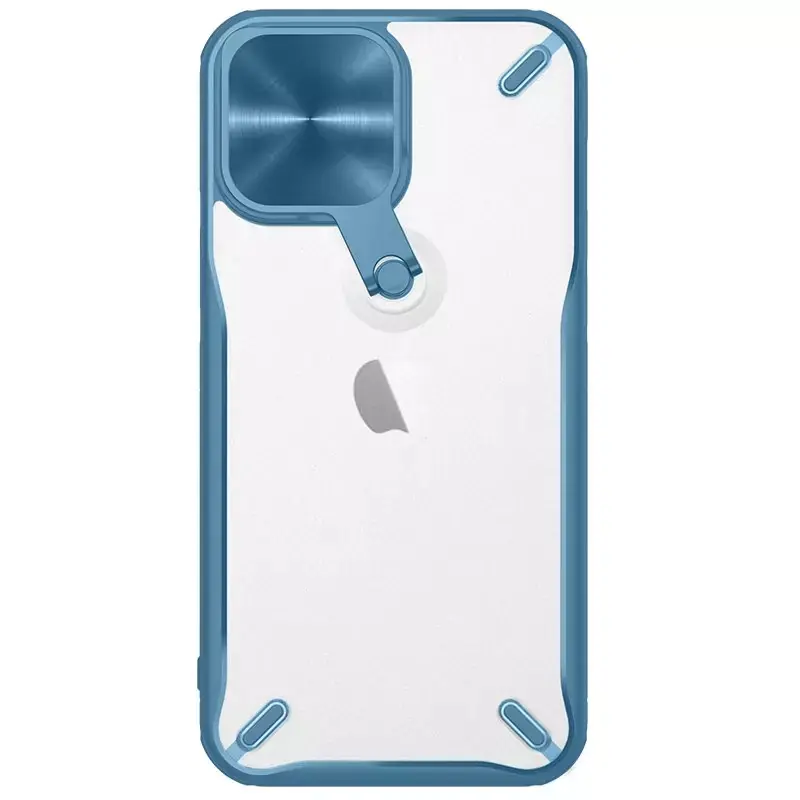 ⁨Nillkin Cyclops Case wytrzymałe etui z osłoną na aparat i składaną podstawką iPhone 13 Pro niebieski⁩ w sklepie Wasserman.eu