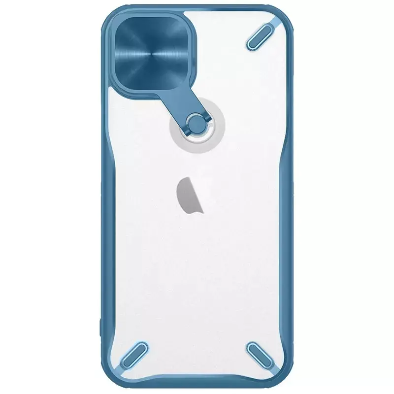 ⁨Nillkin Cyclops Case wytrzymałe etui z osłoną na aparat i składaną podstawką iPhone 13 niebieski⁩ w sklepie Wasserman.eu