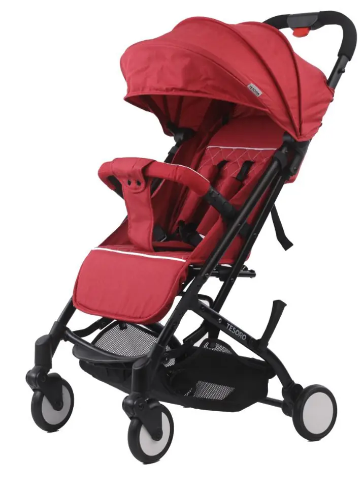 Tesoro Baby Stroller A8 Flax Win Red at Wasserman.eu