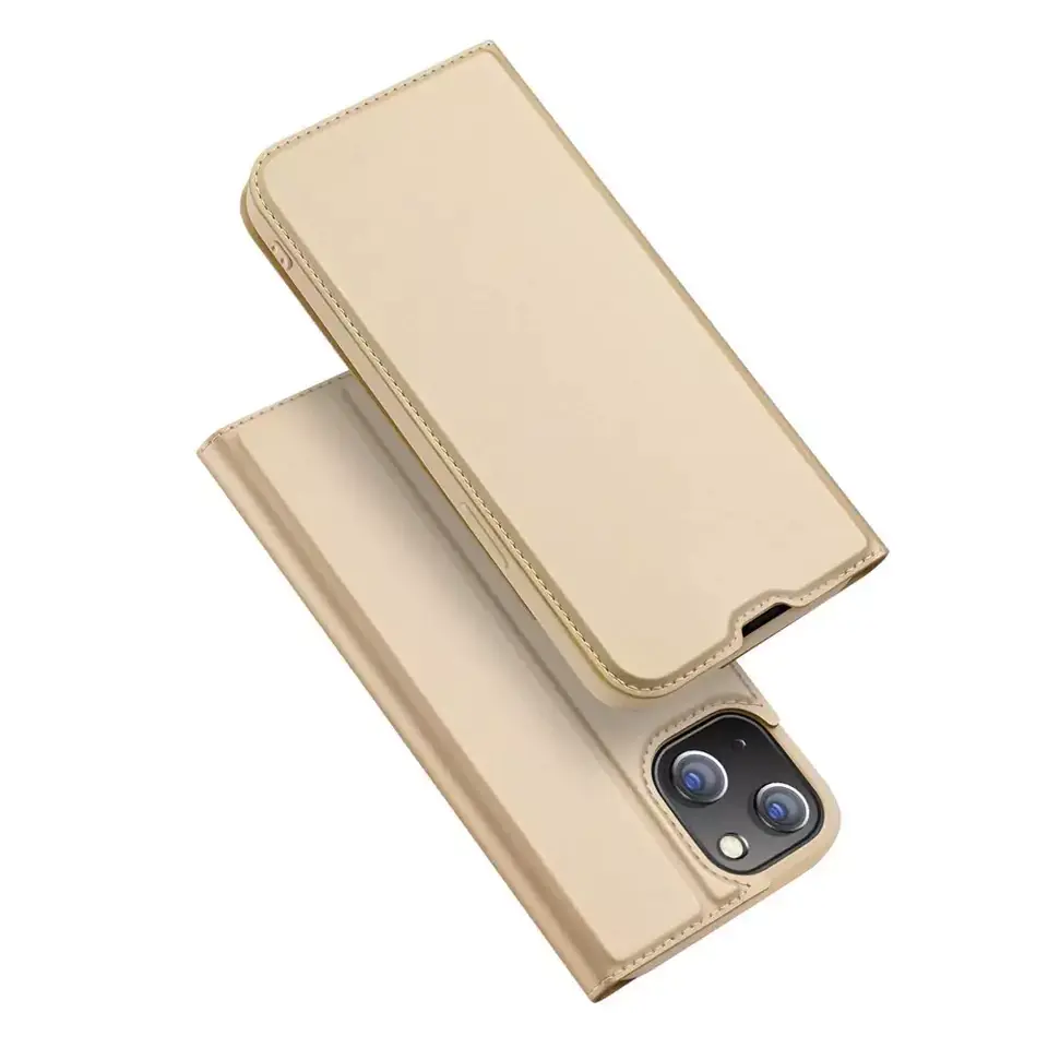 ⁨Dux Ducis Skin Pro holster case case with flap iPhone 13 gold⁩ at Wasserman.eu