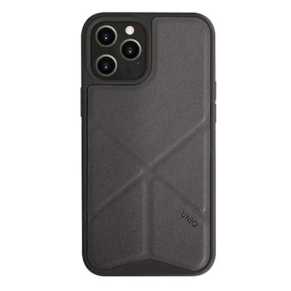 ⁨UNIQ etui Transforma iPhone 12/12 Pro 6,1" szary/charcoal grey⁩ w sklepie Wasserman.eu