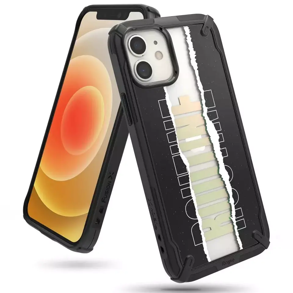 ⁨Ringke Fusion X Design Armored Case with Frame iPhone 12 mini black (Routine) (XDAP0020)⁩ at Wasserman.eu