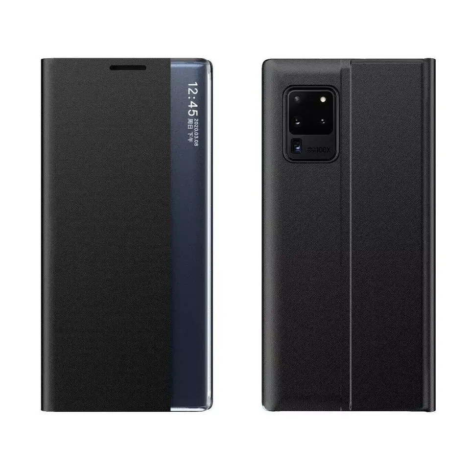 ⁨New Sleep Case pokrowiec etui z klapką z funkcją podstawki Samsung Galaxy M53 5G czarny⁩ w sklepie Wasserman.eu