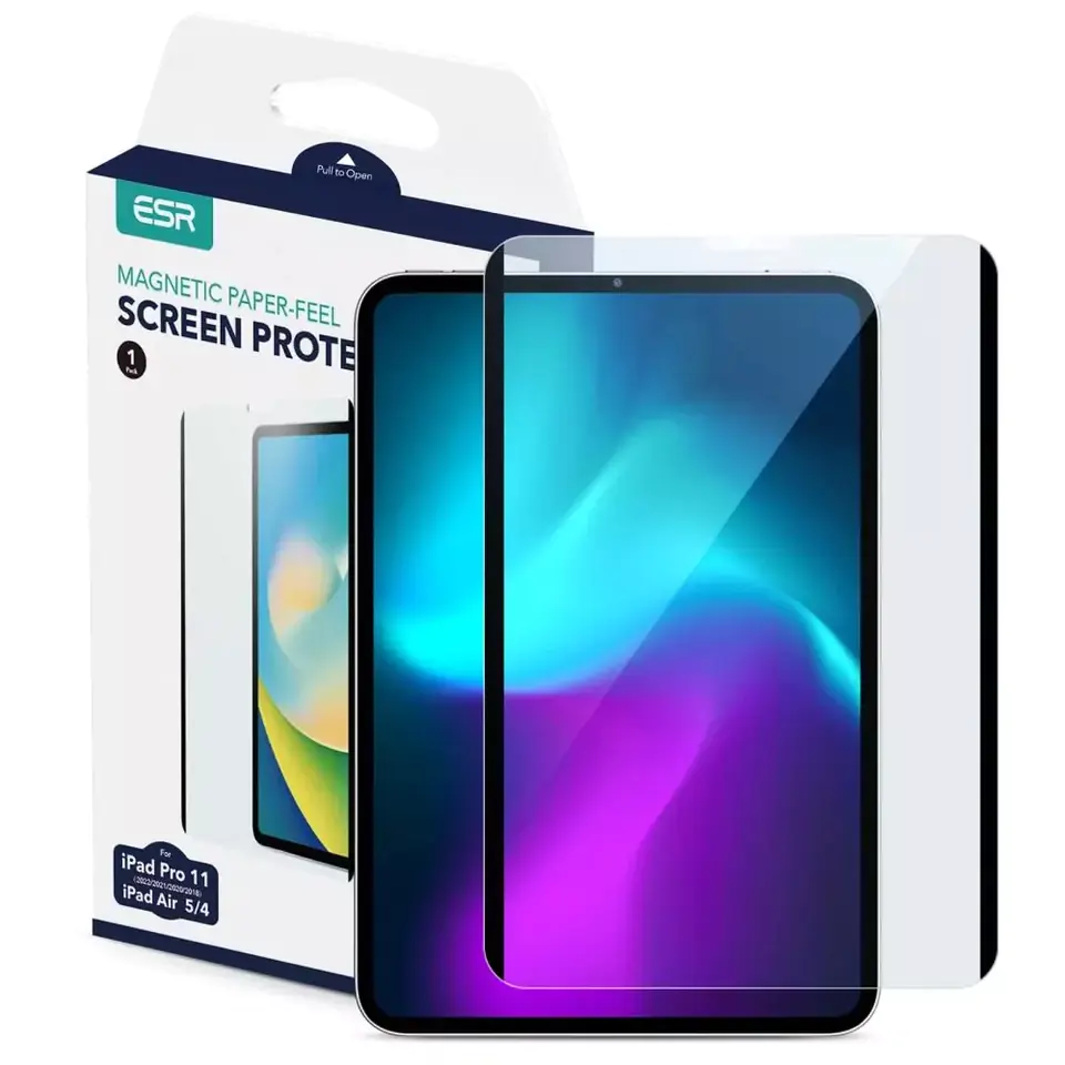 ⁨ESR Paper Feel Magnetic Protective Film for Apple iPad Air 4/5/Pro 11 Matte Clear⁩ at Wasserman.eu